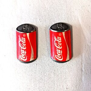 Vintage Arjon Coca-Cola Soda Can Magnets Set of 2 Retro 90s Red Kitchen Decor